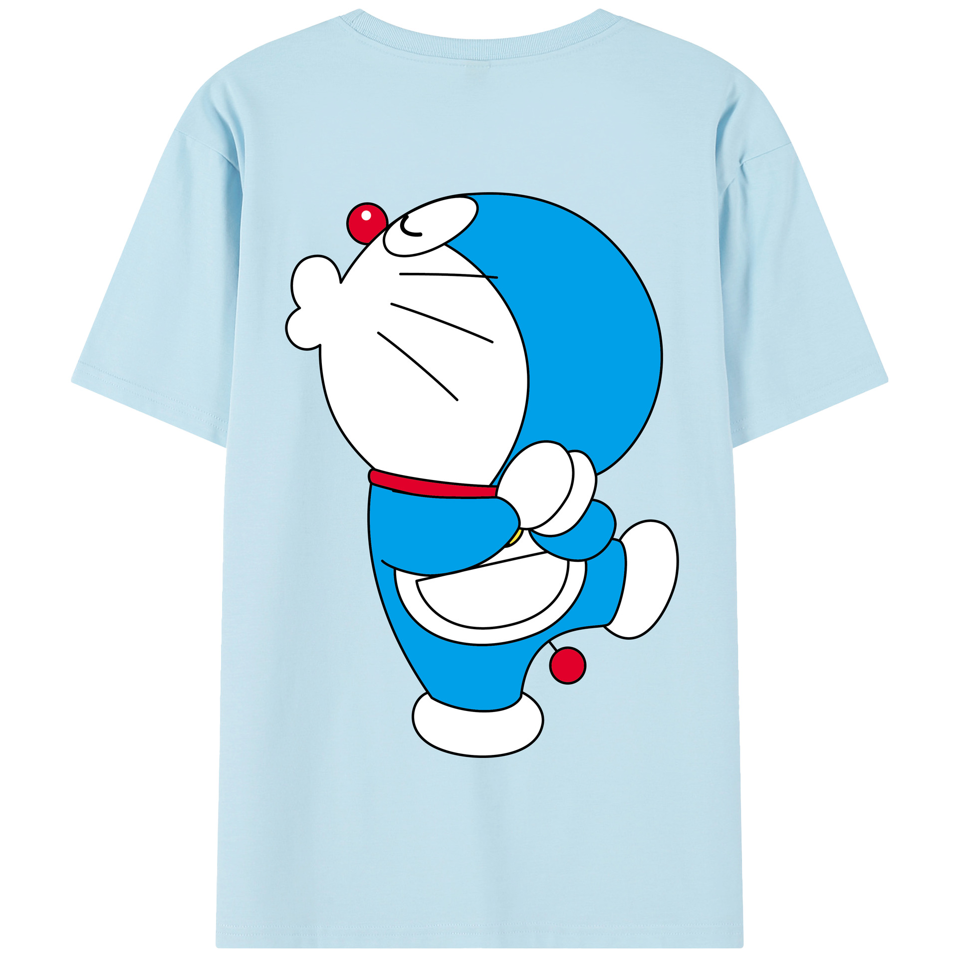 （画像用） ドラえもん Doraemon 綿100％半袖Tシャツ（背面プリント）